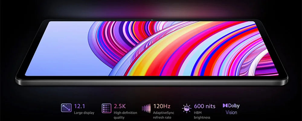 Xiaomi Redmi Pad Pro Tablet Global Version 128GB/256GB Snapdragon 7S Gen 2 octa Core 12.1 ''display 120Hz 10000mAh battery