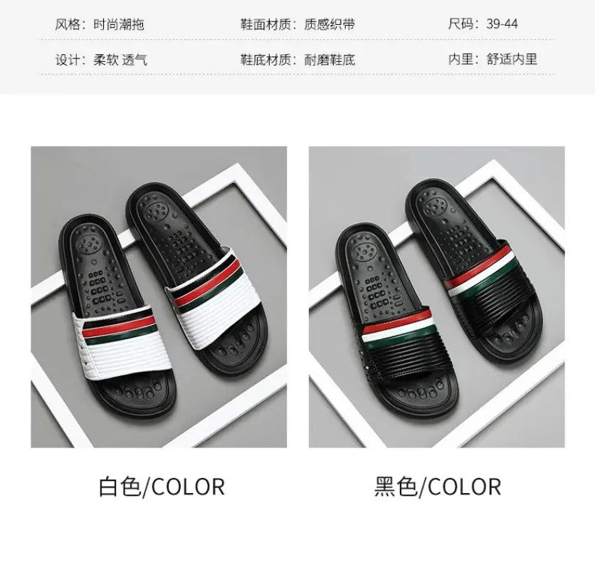 Summer Men's Trend Slides Man Shoes Non-slip Casual Slippers Indoor Outdoor EVA Sandals Beach Garden Sandals Big Size46 47 48