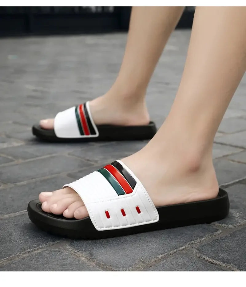 Summer Men's Trend Slides Man Shoes Non-slip Casual Slippers Indoor Outdoor EVA Sandals Beach Garden Sandals Big Size46 47 48