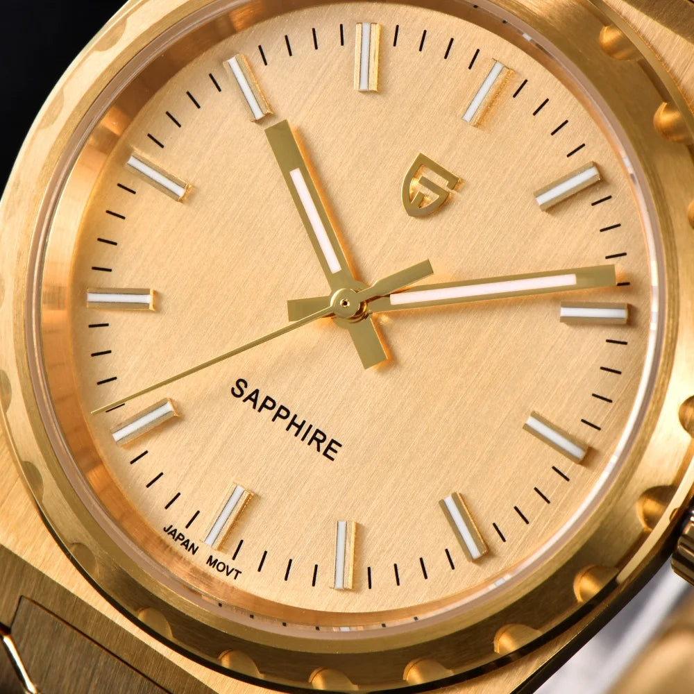 PAGANI DESIGN 2025 New Thin 7mm Fashion Men Quartz Watch V2 Stainless Steel Sapphire 10Bar Waterproof  C3 reloj hombre