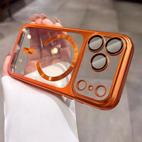 17ProMax Cases Original Soft Magsafe Case for iPhone 17 Pro Max iPhone17 ProMax Transparent Lens Film Wireless Charging Cover