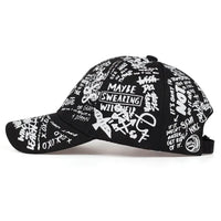 Unisex Letter Geometry Printing Snapback Baseball Caps Spring and Autumn Outdoor Adjustable Casual Hats Sunscreen Hat