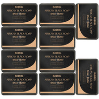 100g AFRICAN BLACK SOAP Shea Butter Bar Moisturizing Acne Treatment Cleanser for Clear Skin Care Deep Cleaning Glowing