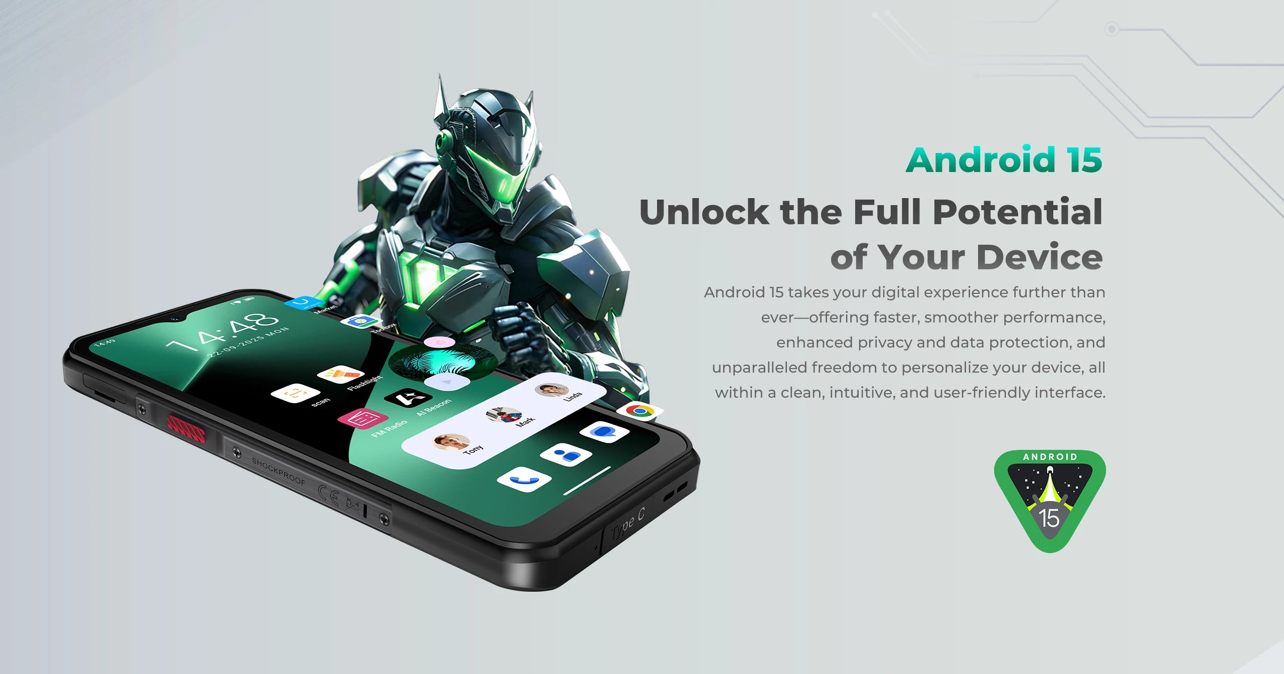 Oukitel WP62 5G Rugged Smartphone 48GB(16+32) +512GB, 6.6" FHD+ 108MP Camera Mobile Phone, 11000mAh 33W, Android 15 Cellphone