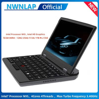 7 Inch Mini Laptop Intel N95 Notebook Touch Screen Portable Netbook Windows 11 Mini PC Micro Computer Bluetooth 4.2 16GB 1TB