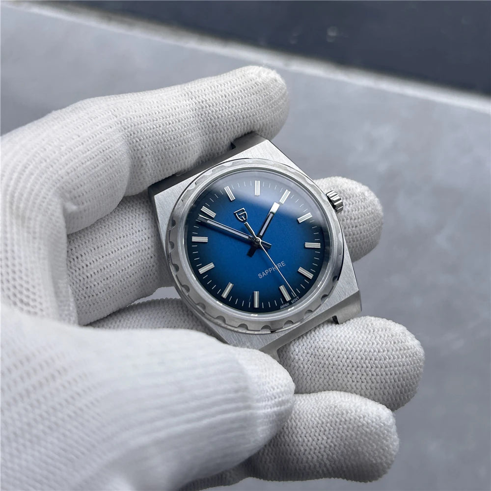 2025 New PAGANI DESIGN Men's Quartz Watch 37MM VJ21 Sapphire Stainless Steel Waterproof Wristwatches Reloj Hombre PDYS020