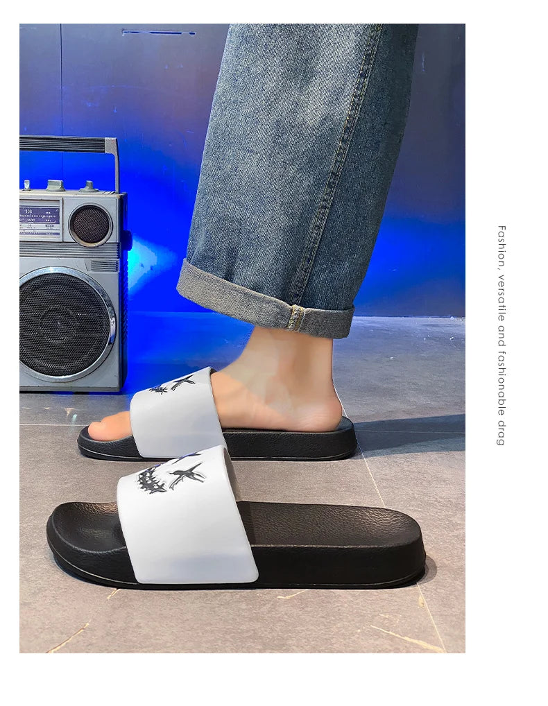 Summer Men's Slippers Shoes Man Soft Slides Non-slip Casual Indoor Outdoor EVA Sandals Beach Garden Fashion For youngster