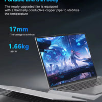15.6" Ultra Slim Intel Core i7 6500U Laptop Computer Windows 11 16GB DDR4 1TB SSD Notebook PC Fingerprint Unlock Gaming Laptops