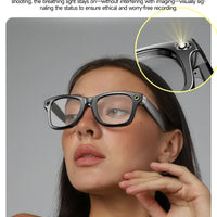 2025 New Smart Glasses With Red Coated Lenses W610 800W HD Camera 32GB Photo Video Shooting AI Translation Recognition Glasses