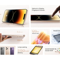 【World Premiere】OUKITEL P1 PRO 6.7-inch FHD+ AMOLED 120Hz, 5150mAh Battery, 8.2mm Ultra-thin Smartphone 8GB+512GB, Android 15