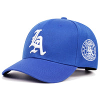 2025 New LA Letter Side Earth Embroidery Women's Fashion Baseball Hat Casual Hat Men's Outdoor Sports Sunshade Hat Hip Hop Hat