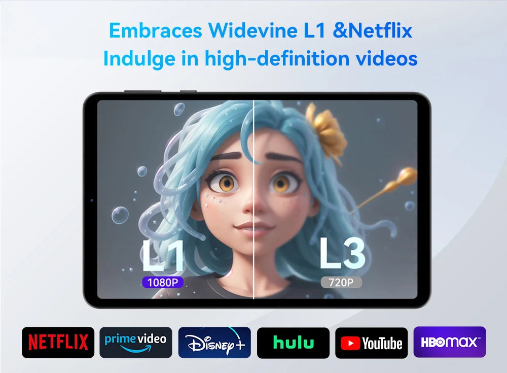 HEADWOLF FPad5/Pro Android 14 tablet 8.4 inch Max 16GB Ram 128GB/256GB ROM UFS2.1 Octa-core G99 Tablet PC Support WideVine L1