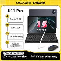 Global Version DOOGEE U11 Pro Android 15 Tablet PC 11 inch Ultra-clear 90Hz Display 30GB(6 + 24) 256GB 8580mAh Battery Tablet