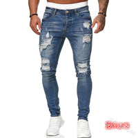 2024 Men Jeans Solid Pockets Stretch Denim Straight Pants Spring Summer Business Casual Trousers Daily Streetwear Men's Clothing