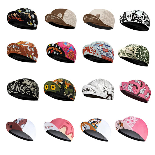 Men and Women Cycling Hat Funny Road Bicycle Cap Colorful Bike Headwear Cycling Caps Gorra Ciclismo