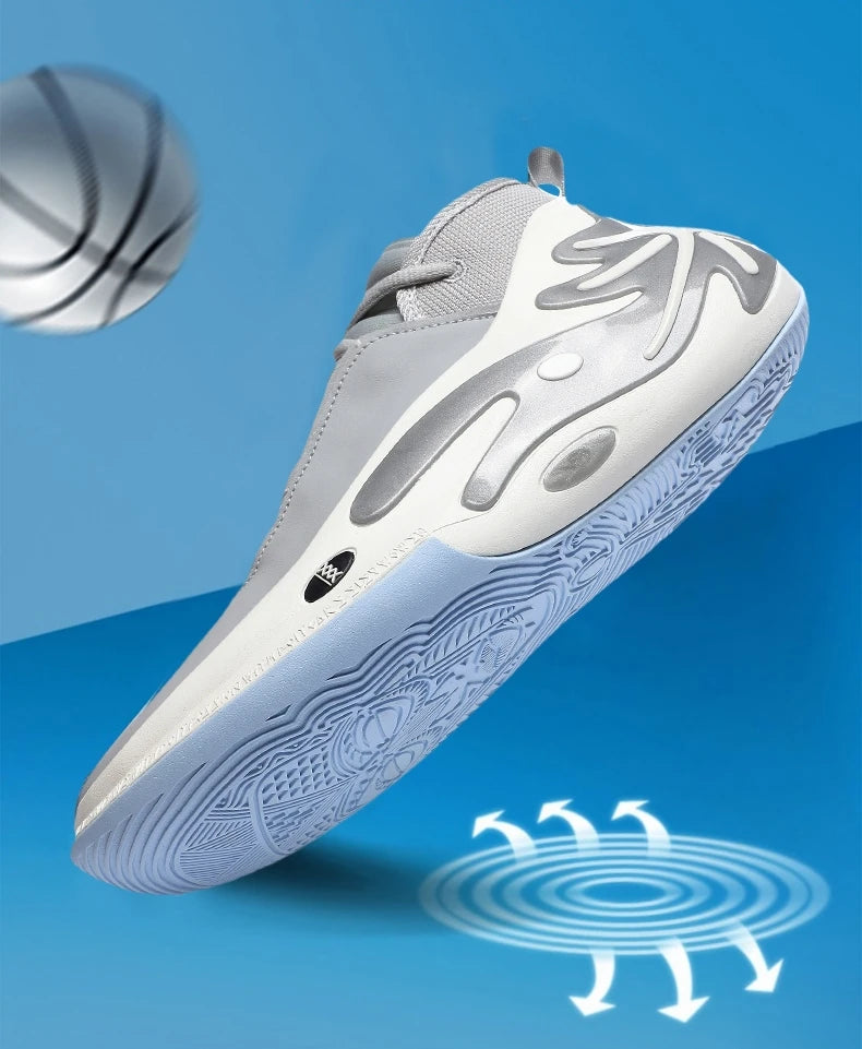 High-quality Men Basketball Shoes for Women Leather Basketball Sneakers Men Outdoor Rubber Anti Slip Sports Training Shoes Male