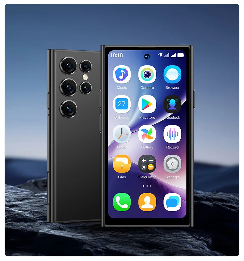 ONEMYTH S25 Pro 4.0" Mini Smartphone 2GB RAM 16GB ROM Android10.0 Face Recognition Unlock 2000mAh 3G Small Mobile Phone