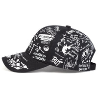 Unisex What Gossip Graffiti Print Baseball Caps Spring Autumn Outdoor Adjustable Casual Hats Sunscreen Hat
