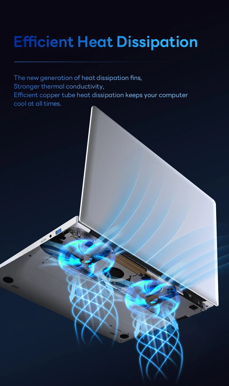 BYONE 15.6 Inch Celeron N5095 Laptop 8GB DDR4 RAM 256GB 512GB SSD Windows 11 IPS Business Ultrathin Portable Notebook Computer