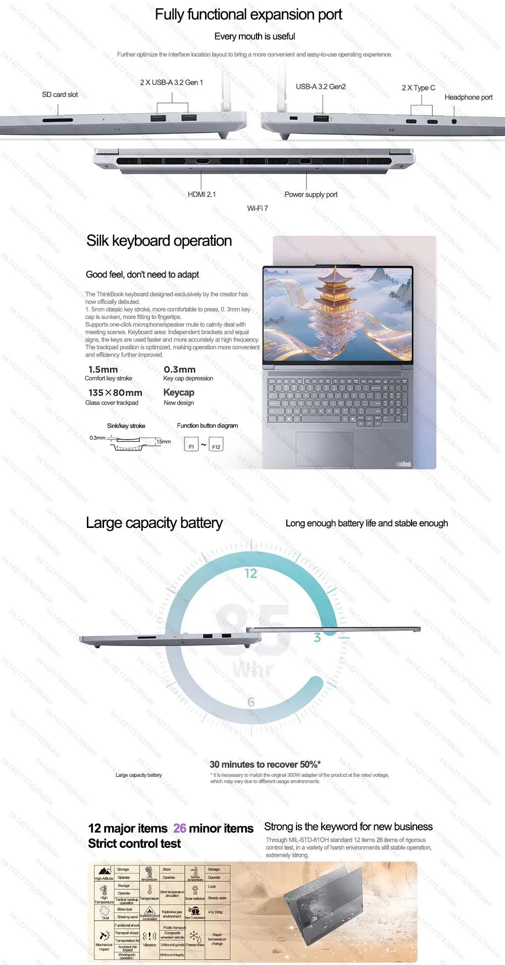 Lenovo NEW 2025 ThinkBook 16p AMD Ryzen9 8945HX RTX5060 16G/32G 1T 16" 2.5K IPS 240Hz Screen