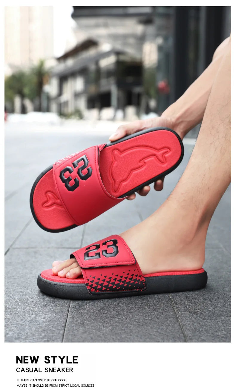 EVA Summer Men's Slippers Unisex Indoor Soft-Soled Anti-slip Sandals Outdoor Trendy Beach Holiday Sandal Shoes for Men Sandalias