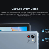 Cubot TAB 60, 2024 New Android Tablet, Octa-Core, 8GB RAM (4GB+4GB), 128GB ROM, 10.1-Inch HD+ Screen, 6000mAh, OTG, WiFi 6