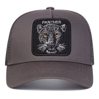 Unisex PANTHER Embroidery Baseball Net Caps Spring and Summer Outdoor Adjustable Casual Hats Sunscreen Hat