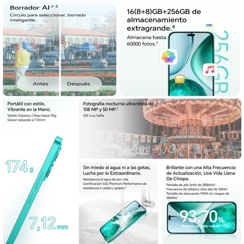 Honor X8c,Smartphone,Qualcomm Snapdragon 685,6.7 inches,108MP Camera,5000mAh Battery