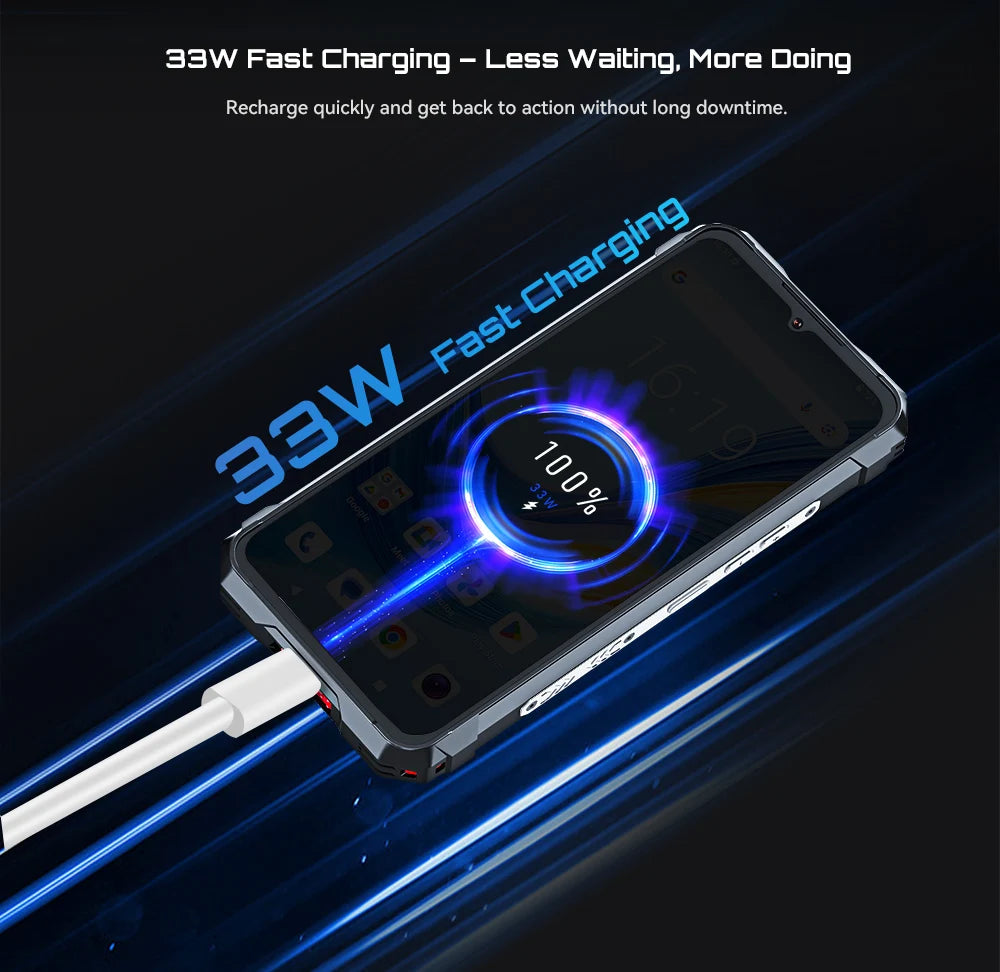 Rugged Smartphone 5G Cubot KingKong 11, 10200mAh Battery, Dimensity 7025, 6nm, 2.5GHz, 32GB RAM(16+16), 256GB ROM,108MP Camera