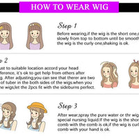 3 IN 1 Half Wig Human Hair 220 Density Deep Wave Wig Human Hair Ready to Wear 3 IN 1 Half Wig With Drawstring Half Wig