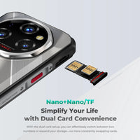 Oukitel WP62 5G Rugged Smartphone 48GB(16+32) +512GB, 6.6" FHD+ 108MP Camera Mobile Phone, 11000mAh 33W, Android 15 Cellphone