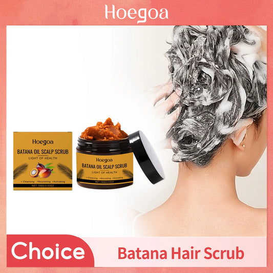 Batana Oil Scalp Scrub Oil Control Dandruff Removal Repair Damaged Dryness Hair Deep Cleaning Nourishing Scalp Hair Care Product