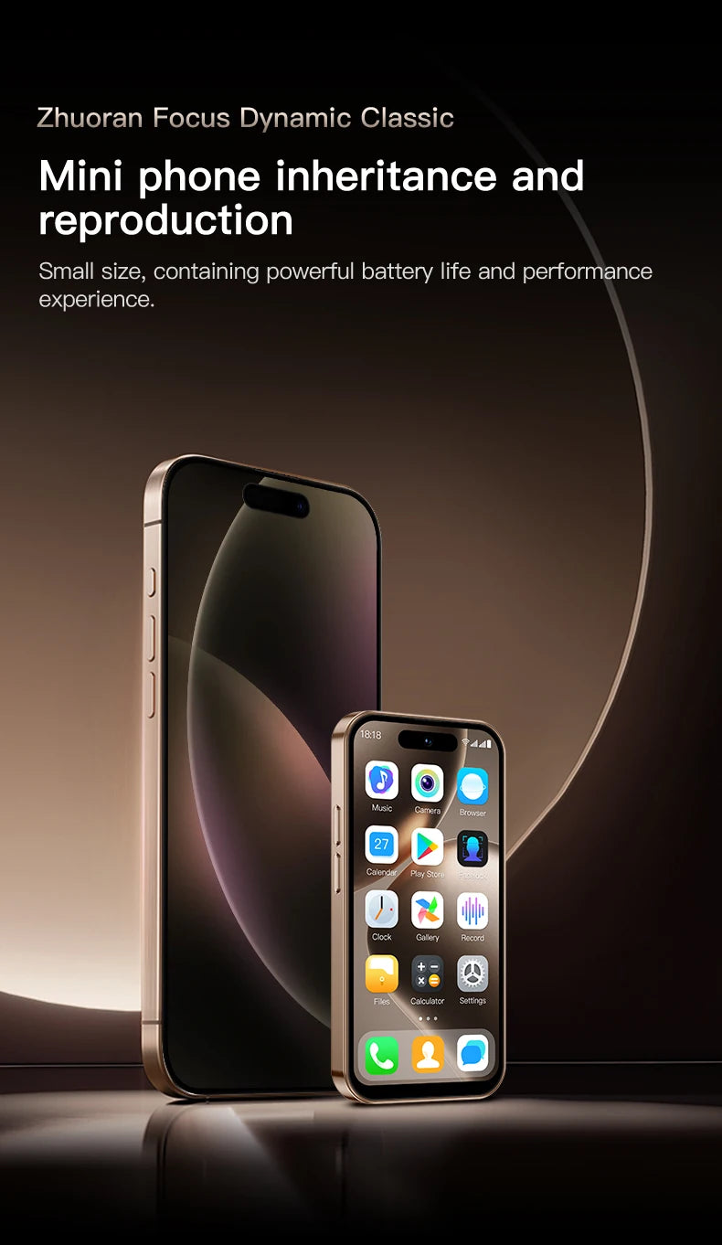 ONEMYTH Soyes M17 Pro Mini Smartphone 4.0-inch | 4G Dual SIM, Play Store | 2000mAh (2+16/3+64GB Storage) Gift for Lover