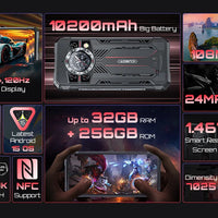 Rugged Smartphone 5G Cubot KingKong 11, 10200mAh Battery, Dimensity 7025, 6nm, 2.5GHz, 32GB RAM(16+16), 256GB ROM,108MP Camera