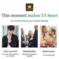 OLEVS 5885 Top Brand Classic Men's Quartz Watch Luminous Hands Calendar Display Stainless Steel Strap Waterproof Men's Watch