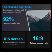 15.6" Ultra Slim Intel Core i7 6500U Laptop Computer Windows 11 16GB DDR4 1TB SSD Notebook PC Fingerprint Unlock Gaming Laptops