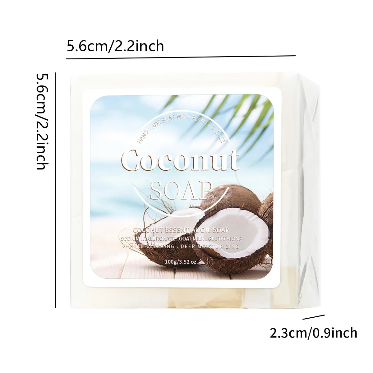 100g B+ Coconut Milk Organic Pure Plant Extract  Handmade Soap Facial Treatment Acne Goat Milk Soap