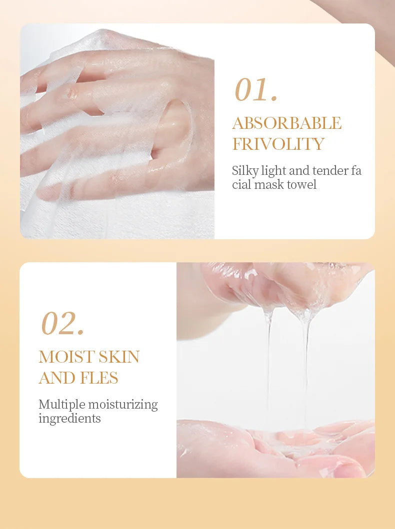 30pcs SADOER Collagen Anti-aging Face Mask Moisturizing Anti-Wrinkle Brightening skincare Sheet Facial Masks Skin Care