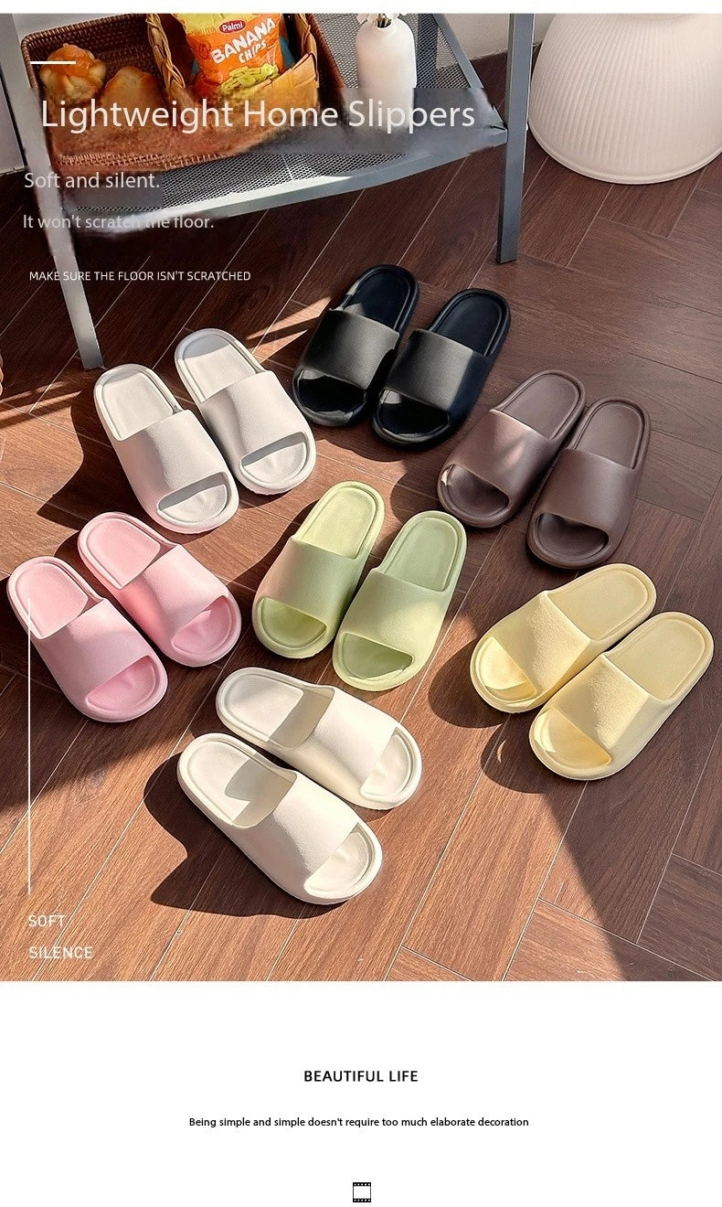 Fashion Men's Summer Ligtweight EVA Indoor Home Sandals Slippers Shoes Men Slippers Outdoor Students Women Comfortable Slides