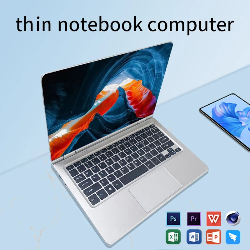 11.6 Inch Touch Screen Notebook 2 in 1 Windows 11 Pro Intel N4020 Tablet PC Computer 8GB DDR4 128GB 256GB 512GB SSD study Laptop