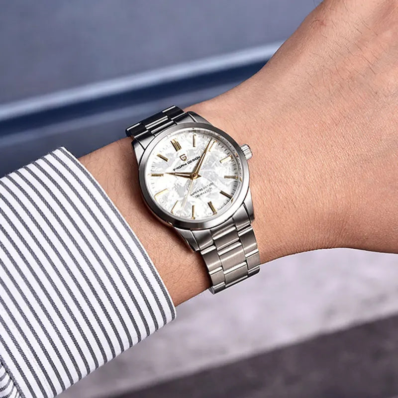 PAGANI DESIGN 40MM Men Quartz Watches TMI VH31 Luxury Business Top Sapphire 316L Stainless Steel 100M Waterproof Watch For Men