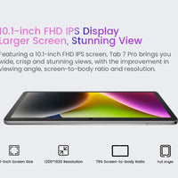 Blackview Tab 7 pro Tablet 10.1'' FHD Display GPS 6GB 128GB 4G 13MP Camera 6580mAh  Unisoc T606 Android 12 Tablets Pad PC