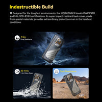 CUBOT KINGKONG X, Rugged Smartphone 5G, 32GB RAM(16GB+16GB), 256/512GB ROM, 10200mAh, 6.583-Inch 120Hz Screen, NFC,WiFi 6, 100MP