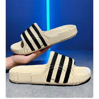 2025 Summer Men Fashion Massage Slippers Indoor/Outdoor Sandals Beach Thick Sole Male Slides Summer Non-Slip  Shower Slippers