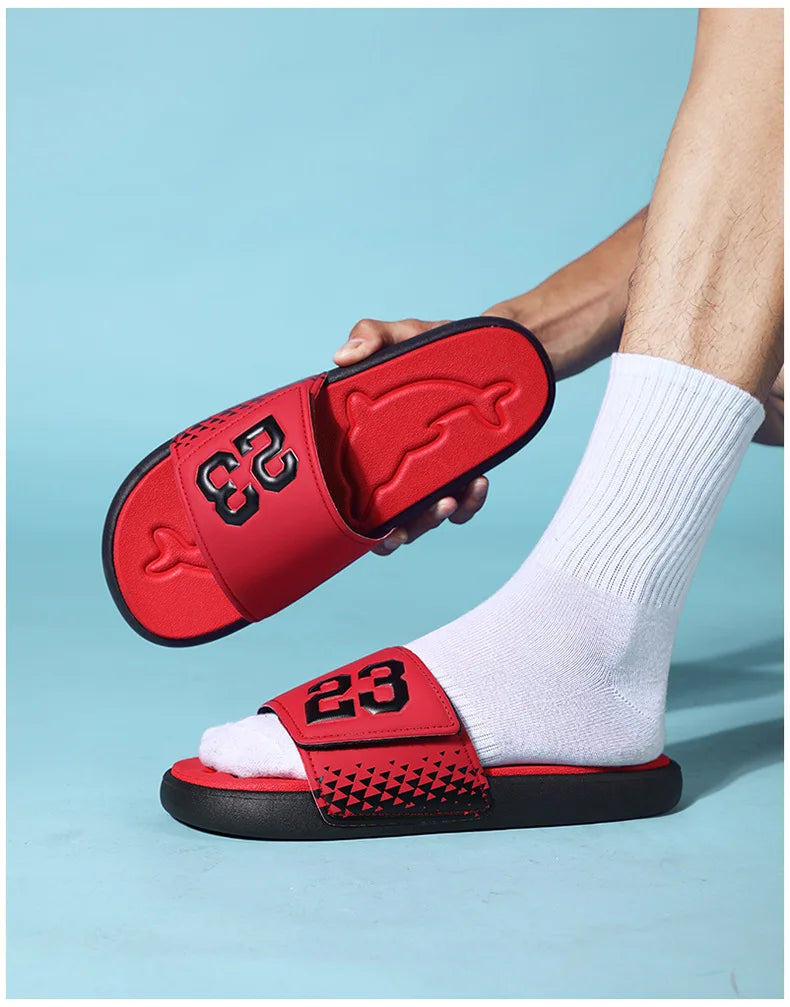 EVA Summer Men's Slippers Unisex Indoor Soft-Soled Anti-slip Sandals Outdoor Trendy Beach Holiday Sandal Shoes for Men Sandalias