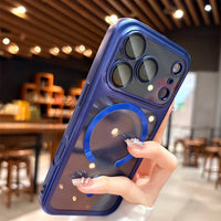 17ProMax Cases Original Soft Magsafe Case for iPhone 17 Pro Max iPhone17 ProMax Transparent Lens Film Wireless Charging Cover