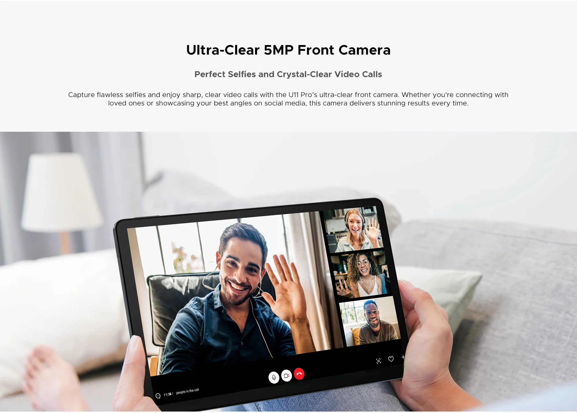 Global Version DOOGEE U11 Pro Android 15 Tablet PC 11 inch Ultra-clear 90Hz Display 30GB(6 + 24) 256GB 8580mAh Battery Tablet