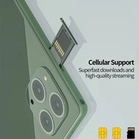 New 5G Pad Pro 10.1-Inch Android Tablet with 8GB RAM, 512GB ROM Octa core Support for calling,  Dual SIM card 8000mAh Battery