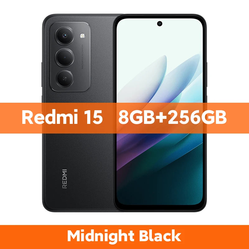 Xiaomi Redmi 15 Smartphone Global Version Snapdragon 685 128GB / 256GB ROM 6.9" FHD+ DotDisplay 50MP Camera 7000mAh IP64