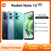 Xiaomi Redmi Note 12 5G Smartphone Global Version 4GB 128GB 6.67 ”Amoed FHD + Snapdragon® 4 48MP Main Camera 33W fast Charge